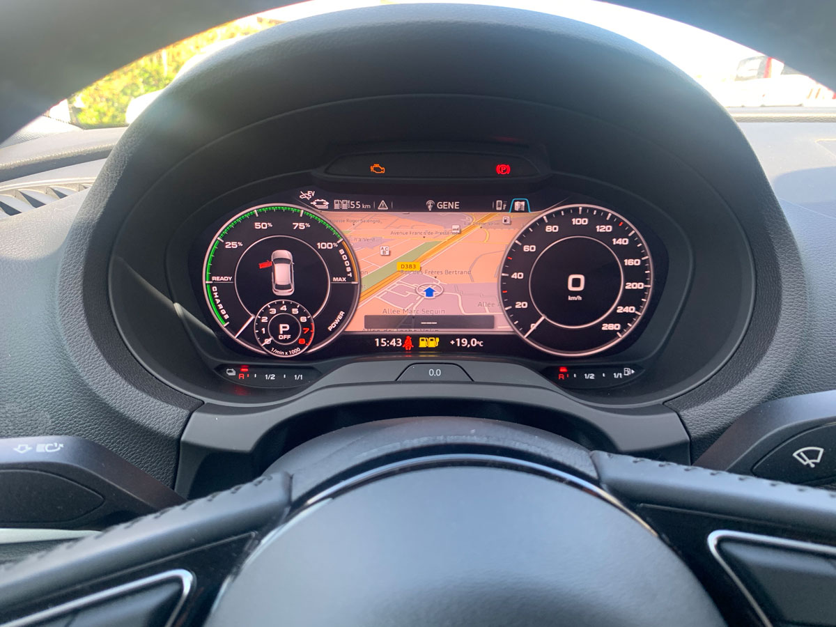 Audi A3 e-tron Virtual Cockpit